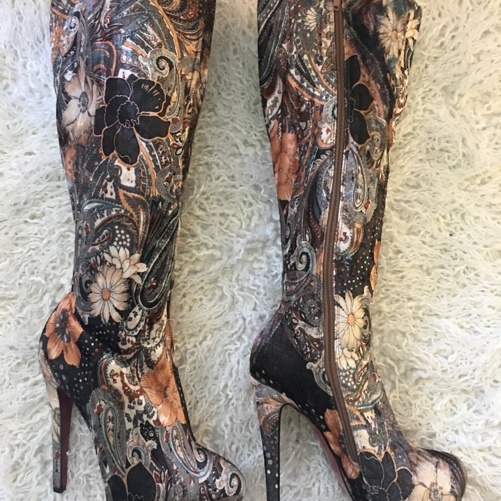 Bucco Paisley Heeled Tall Boot 👢